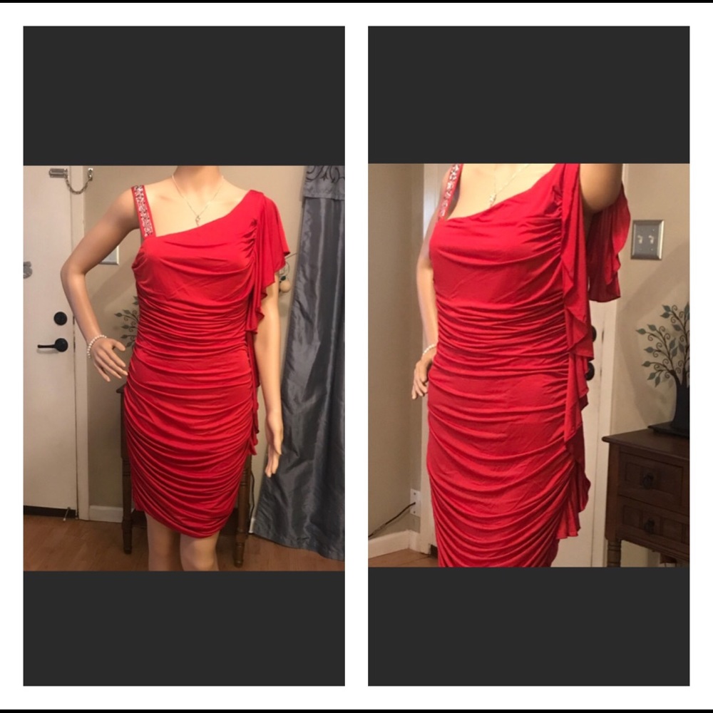 Sexy red dress